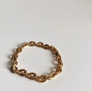 handmade gold plated chain link bracelet